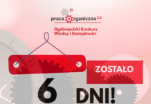 Czekamy na Wasze projekty! Napis: Zostało 6 dni na kolorowym tle.